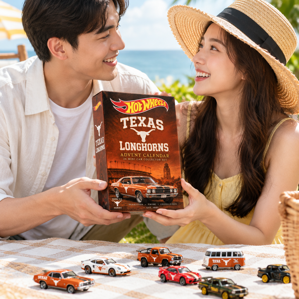 Texas Longhorns Premium Mini Car Advent Calendar