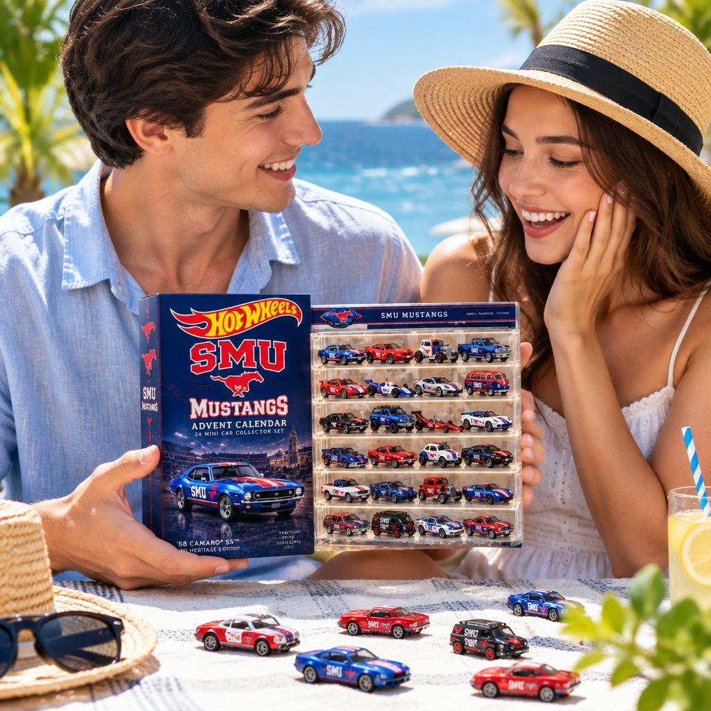 SMU Mustangs Premium Mini Car Advent Calendar