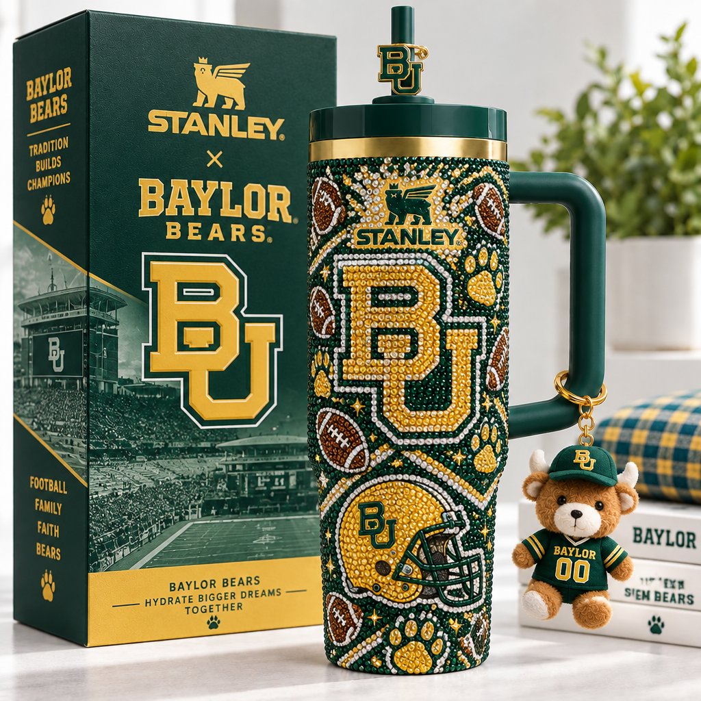 Baylor Bears 40oz Tumbler With Handle TTNL