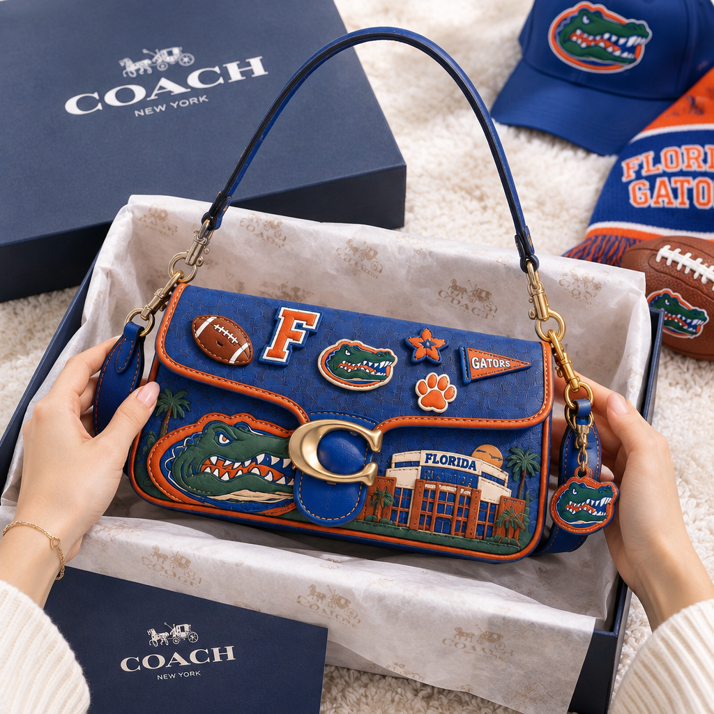 Florida Gators Coach Shoulder Cross With Charm