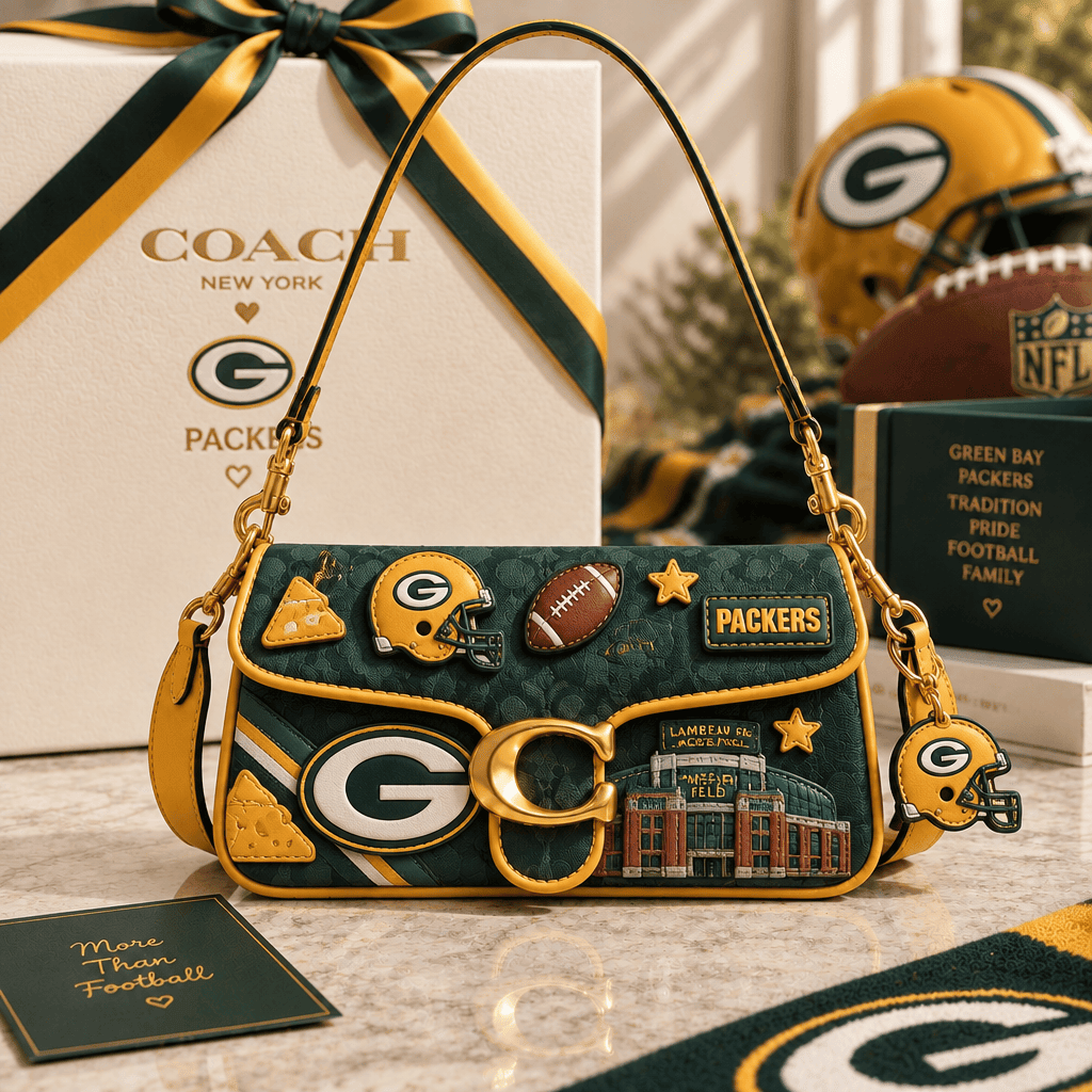 Premium GBP Coach Shoulder Cross With Charm LNTH
