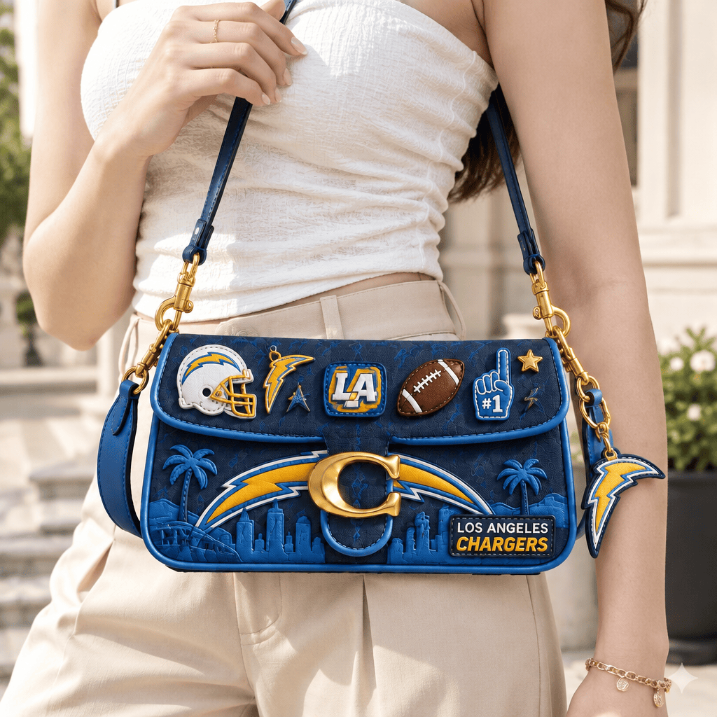 Premium LAC Coach Shoulder Cross With Charm LNTH