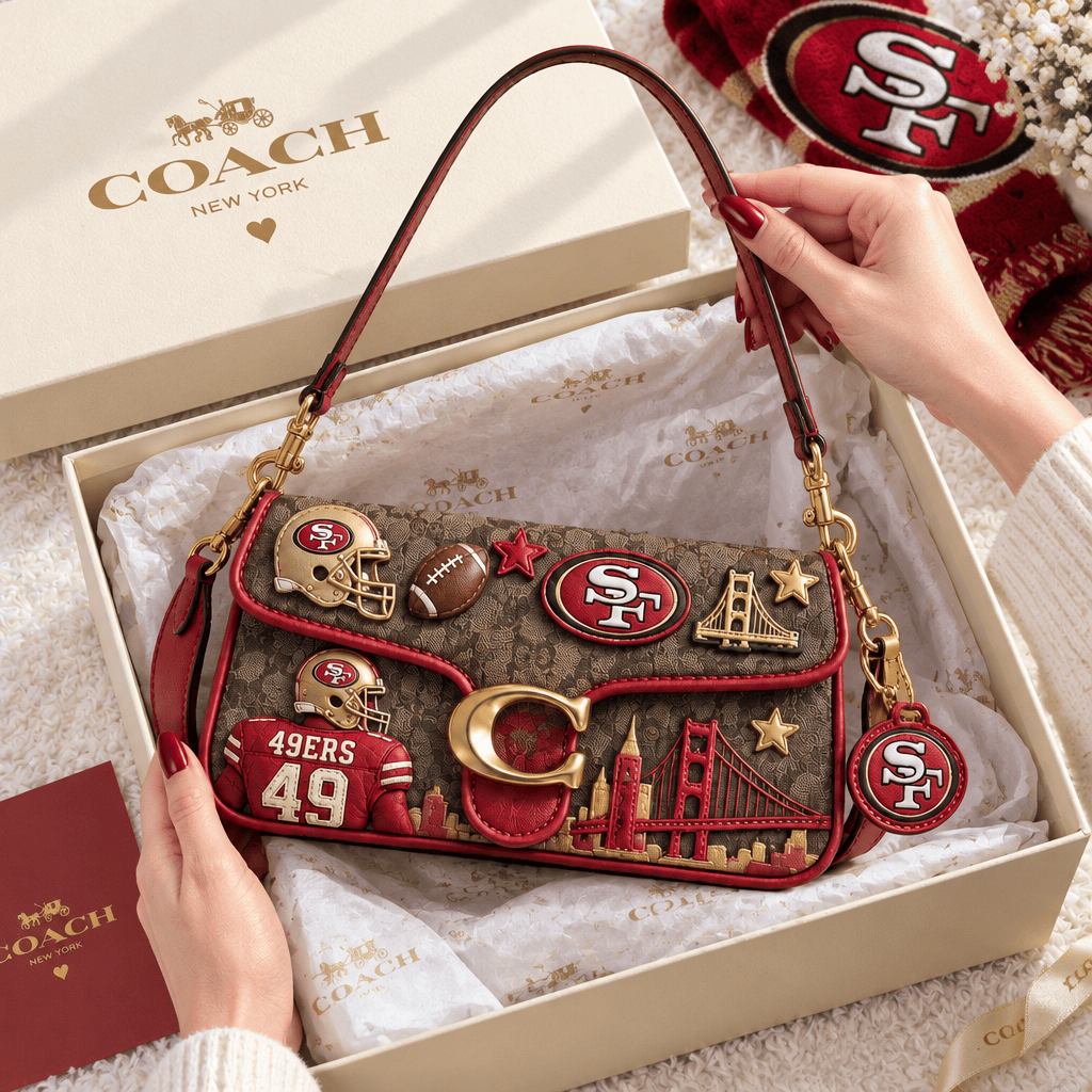 Premium SF49 Coach Shoulder Cross With Charm LNTH