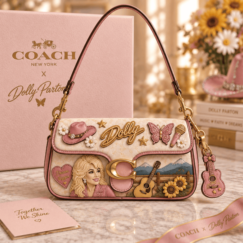 Premium DLPT Coach Shoulder Cross With Charm LNTH
