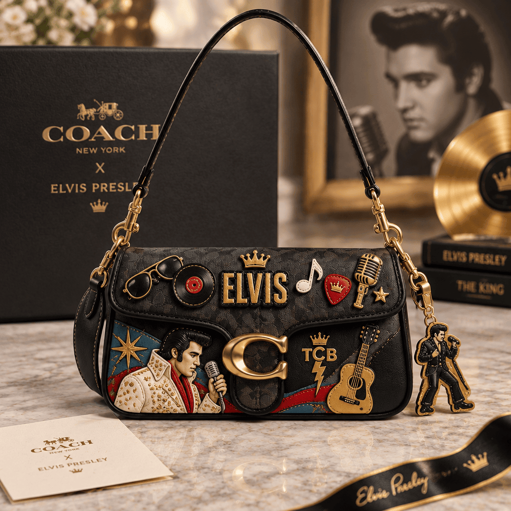 Premium ELV Coach Shoulder Cross With Charm LNTH