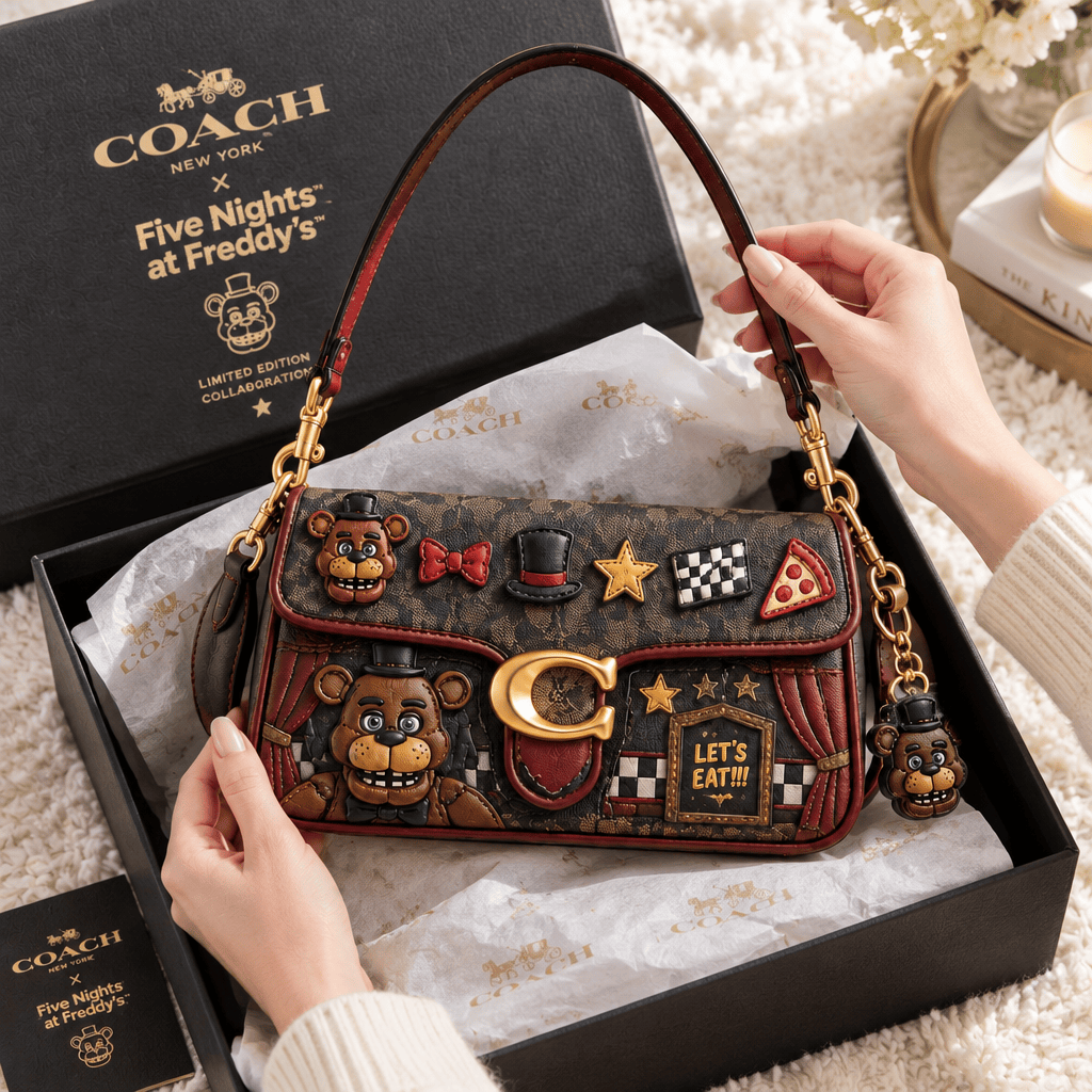 Premium 5NAF Coach Shoulder Cross With Charm LNTH