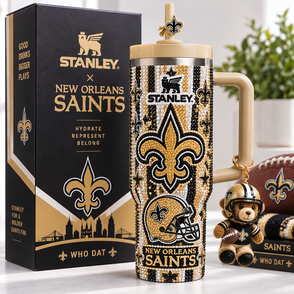 New Orleans Saints 40oz Tumbler With Handle TTNL