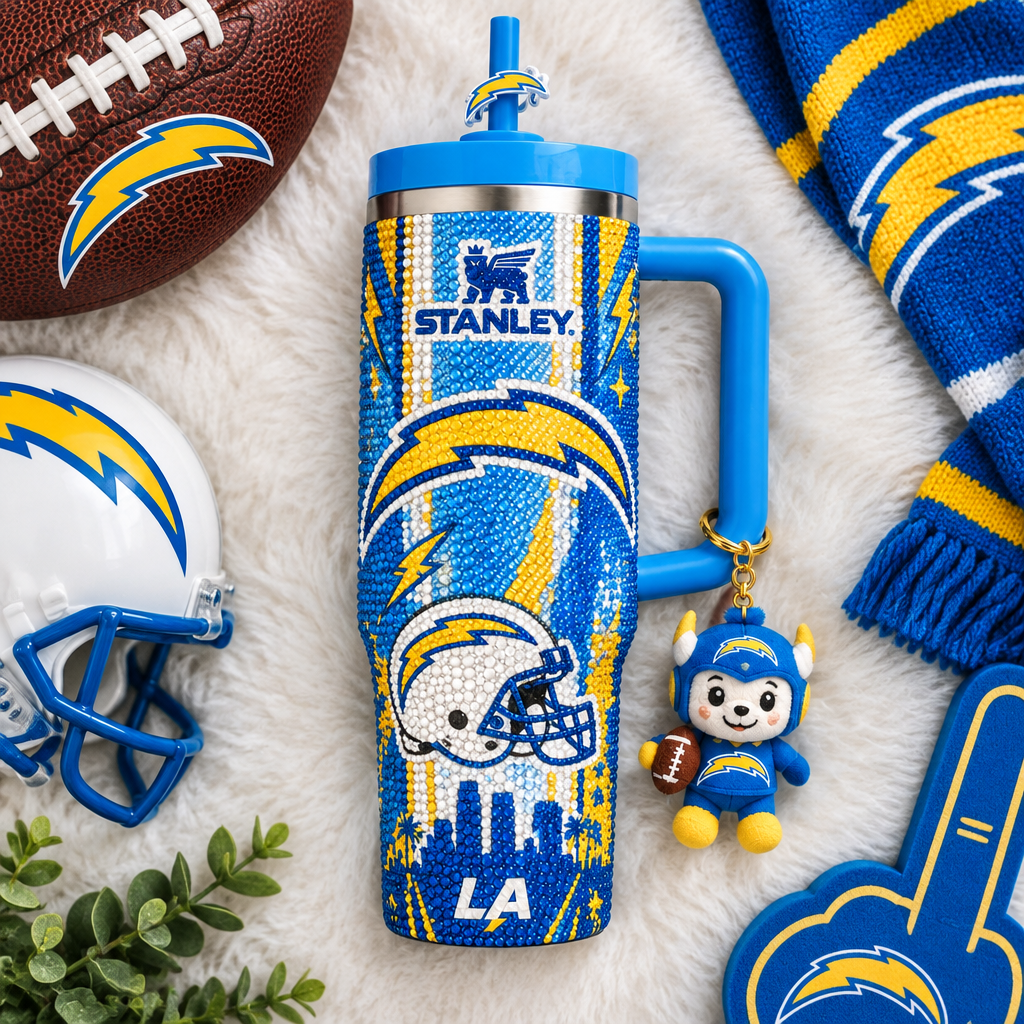 Los Angeles Chargers 40oz Tumbler With Handle TTNL