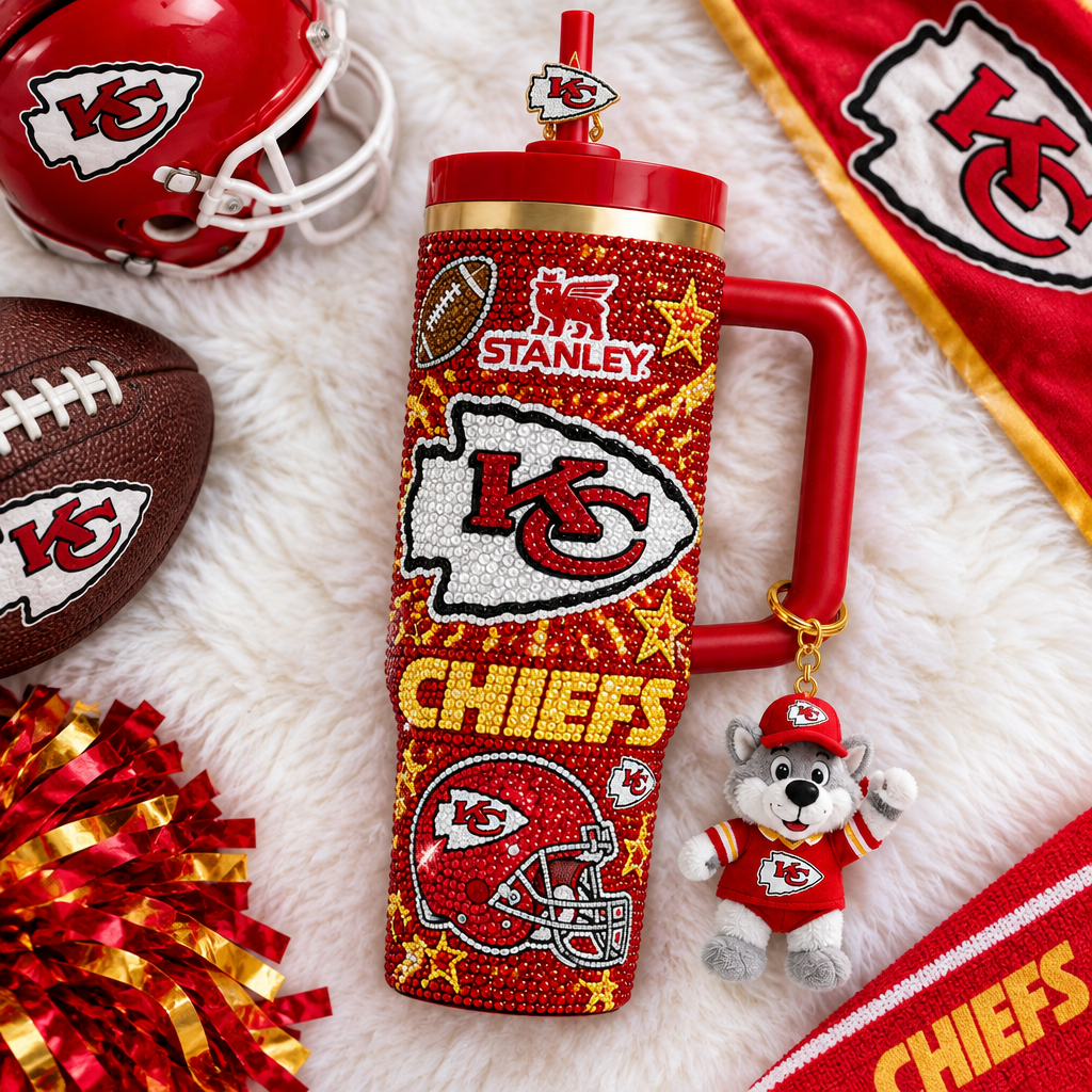 Kansas City Chiefs 40oz Tumbler With Handle TTNL