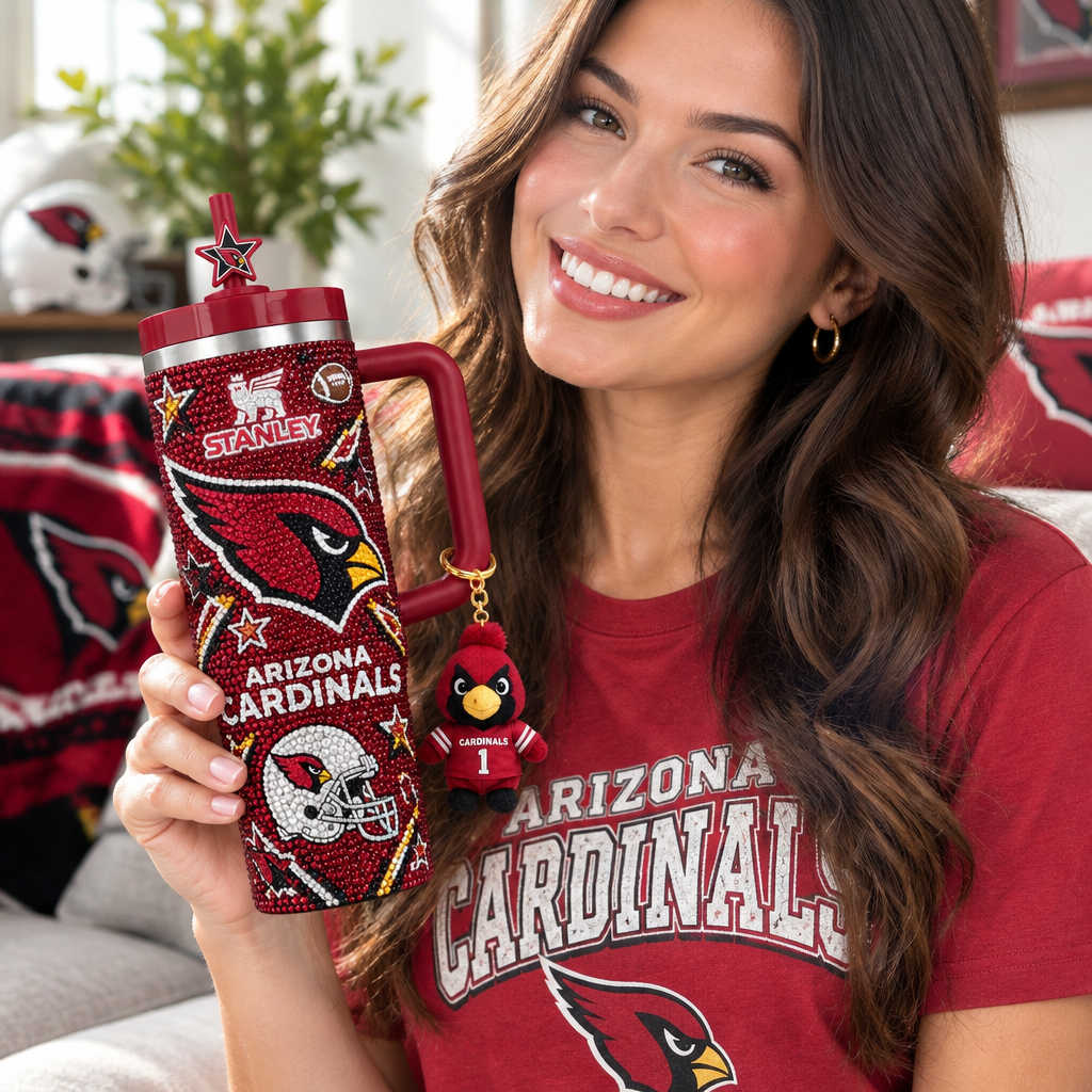 Arizona Cardinals 40oz Tumbler With Handle TTNL