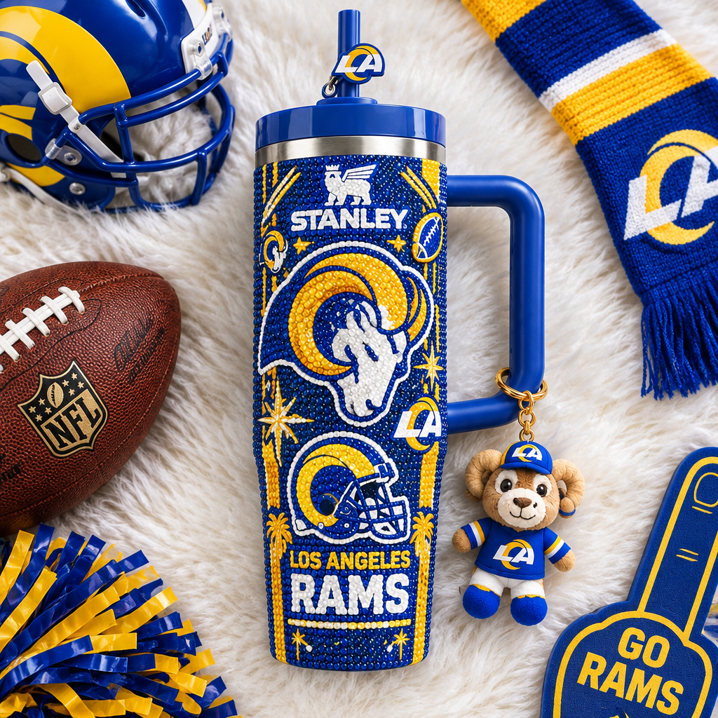 Los Angeles Rams 40oz Tumbler With Handle TTNL