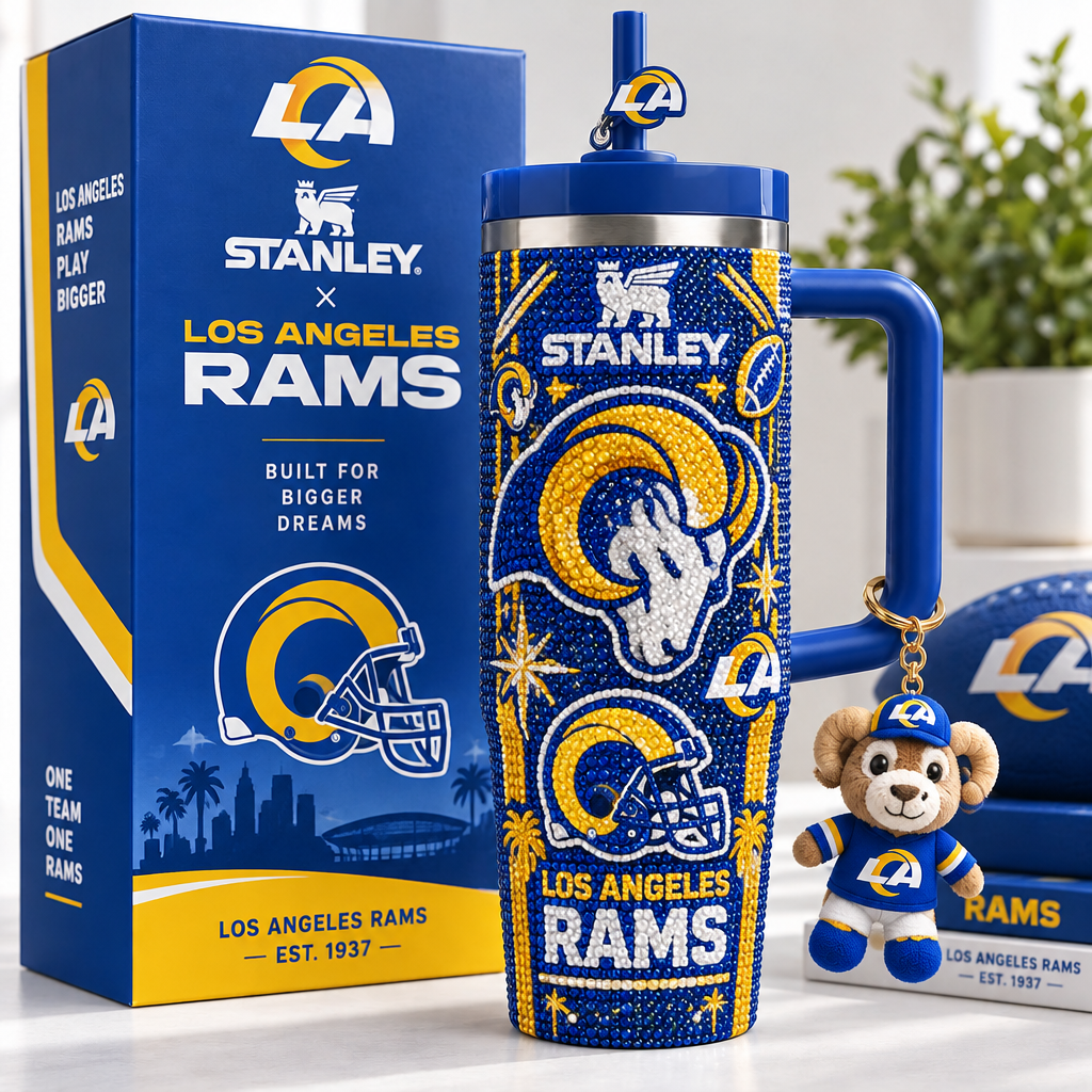 Los Angeles Rams 40oz Tumbler With Handle TTNL