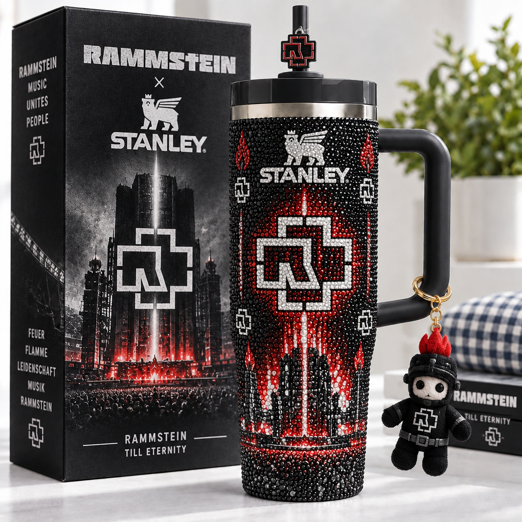 Rammstein 40oz Tumbler With Handle TTNL