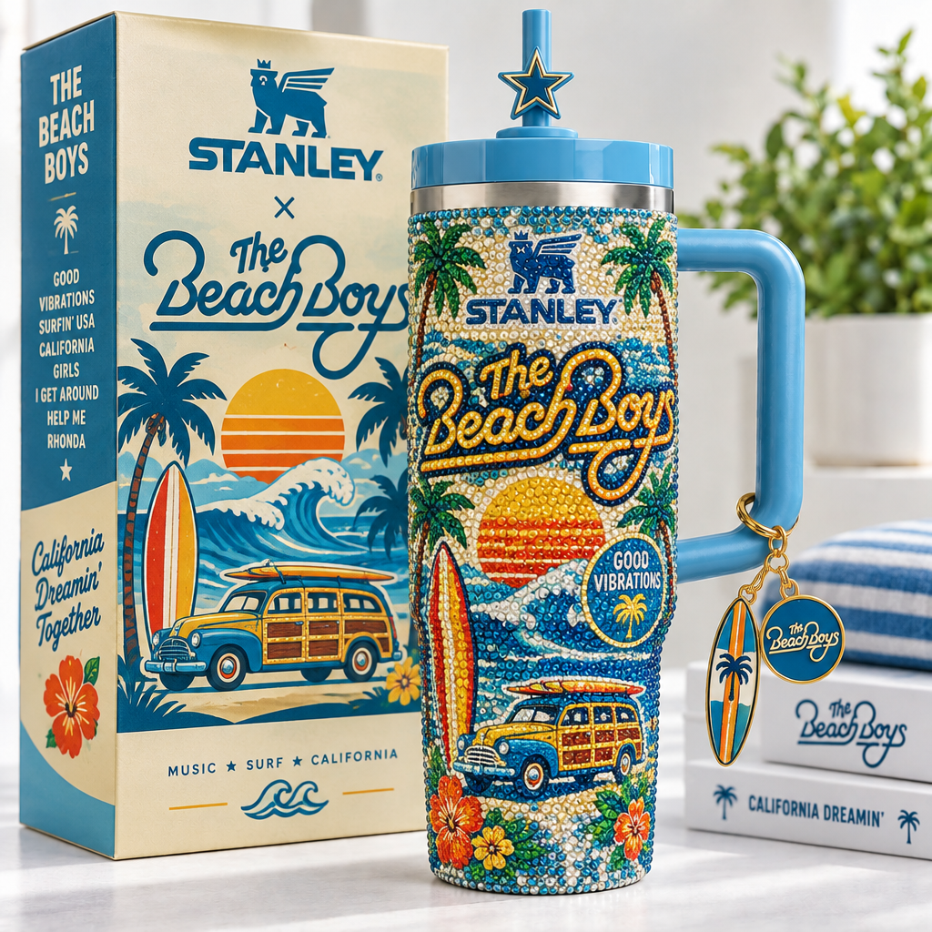 The Beach Boys 40oz Tumbler With Handle TTNL