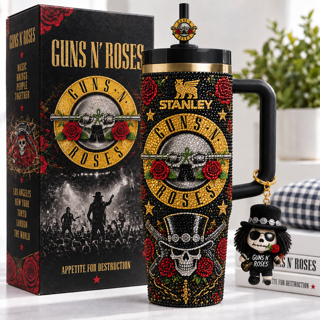 Guns N Roses 40oz Tumbler With Handle TTNL