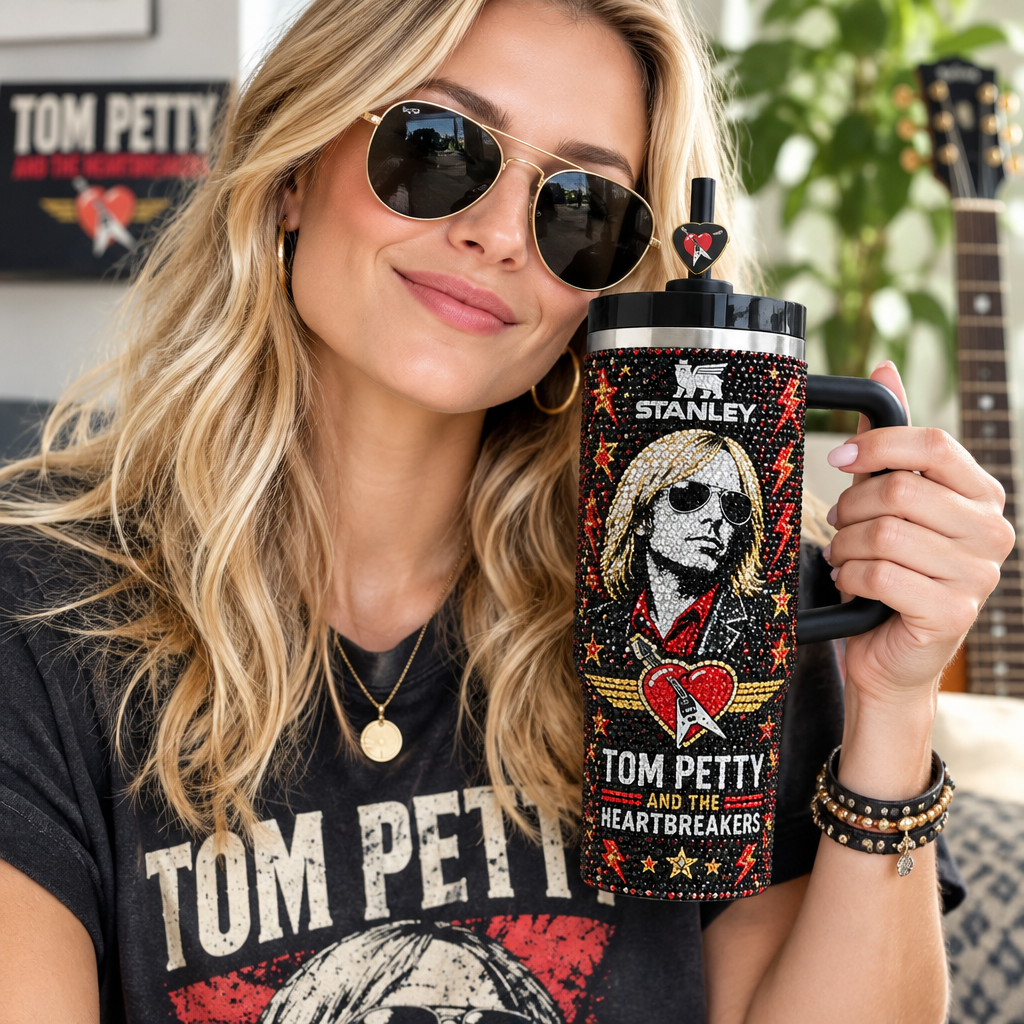 Tom Petty 40oz Tumbler With Handle TTNL
