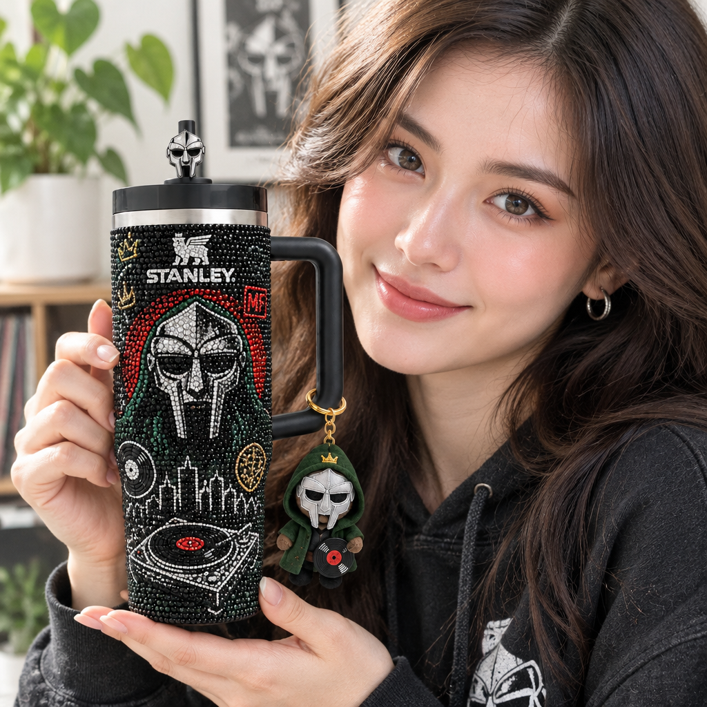 Mf Doom 40oz Tumbler With Handle TTNL