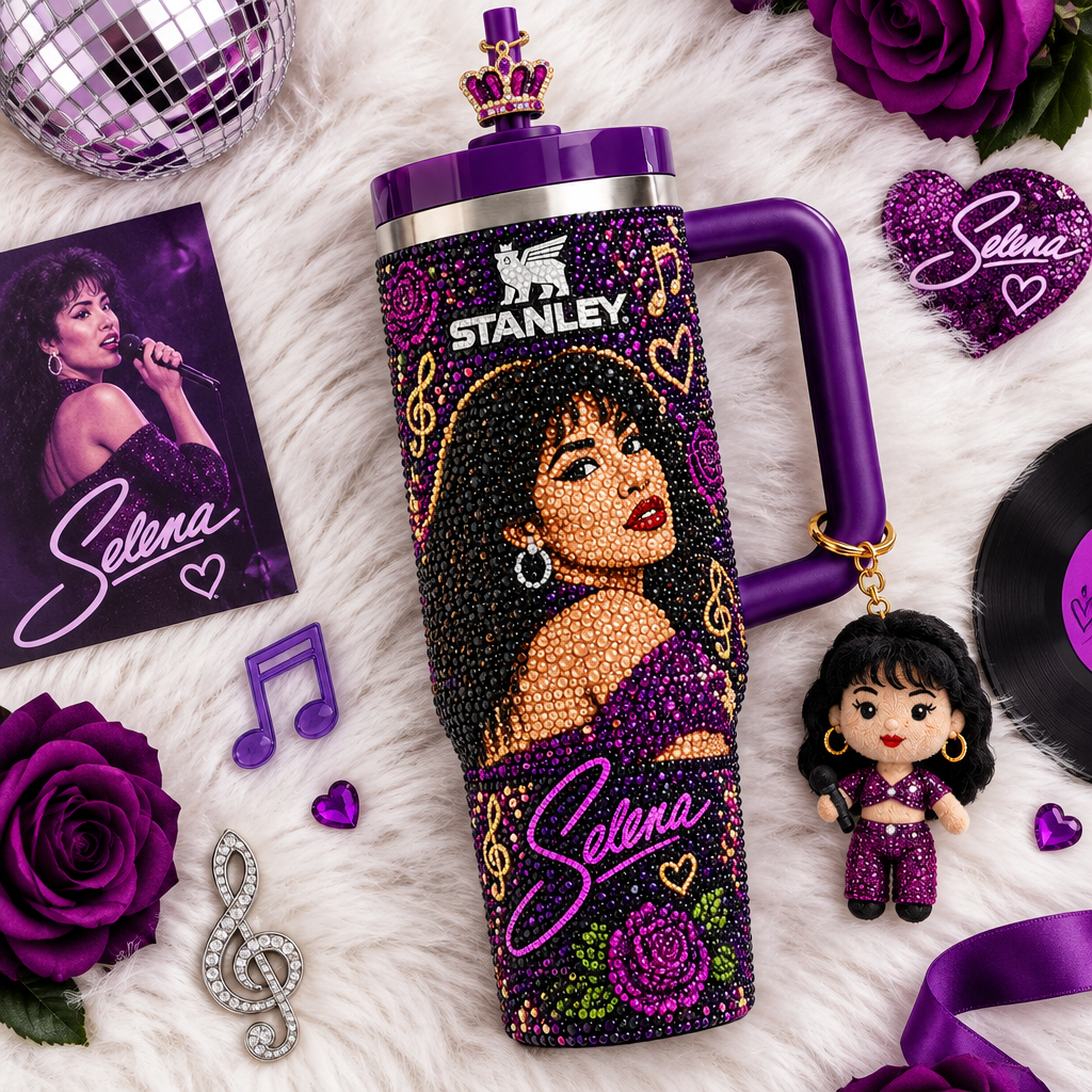 Selena Quintanilla 40oz Tumbler With Handle TTNL
