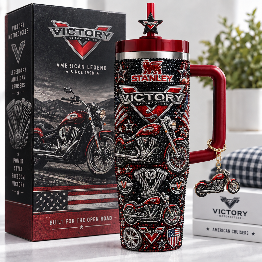 Victory Motorcycles 40oz Tumbler With Handle TTNL