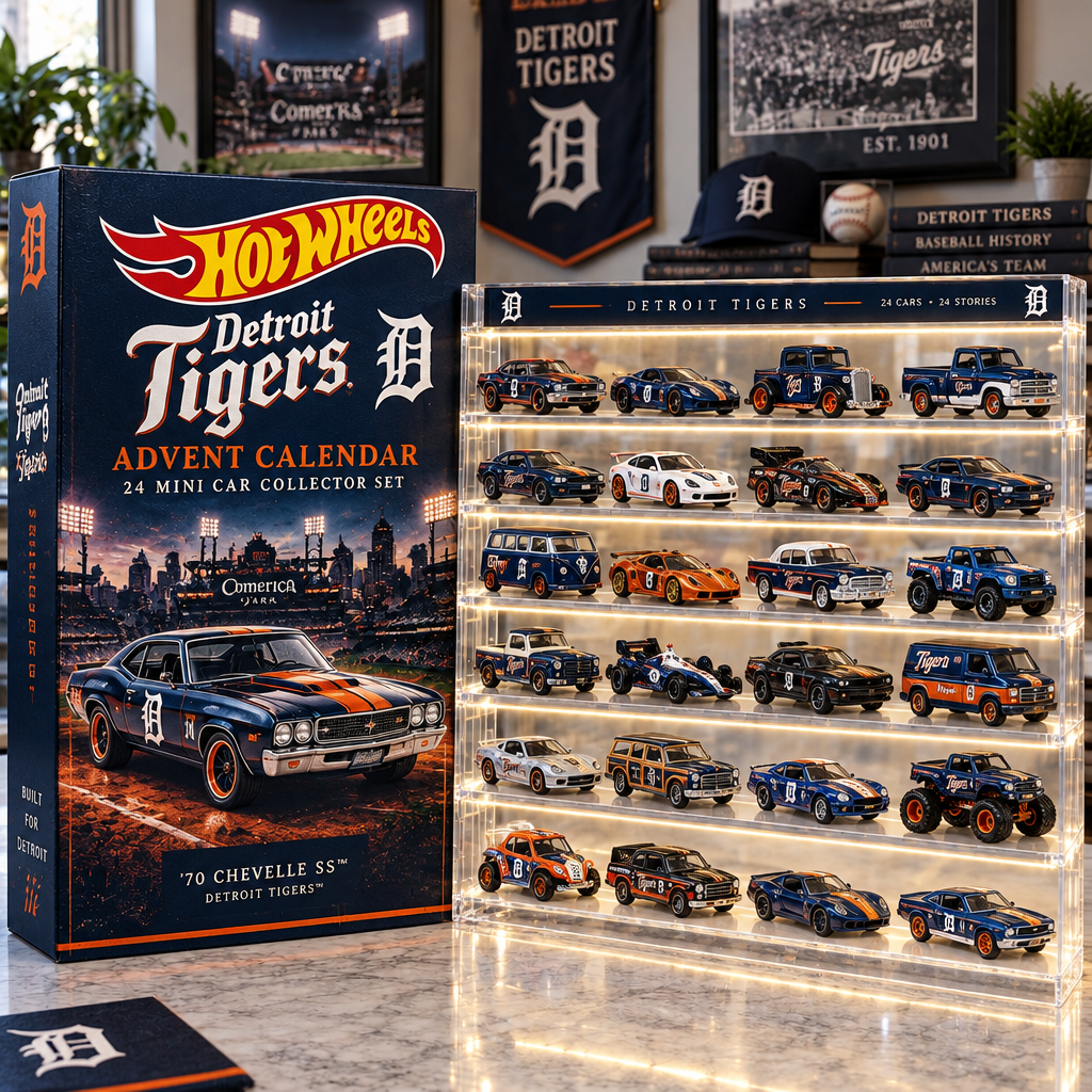 Detroit Tigers Premium Mini Car Advent Calendar