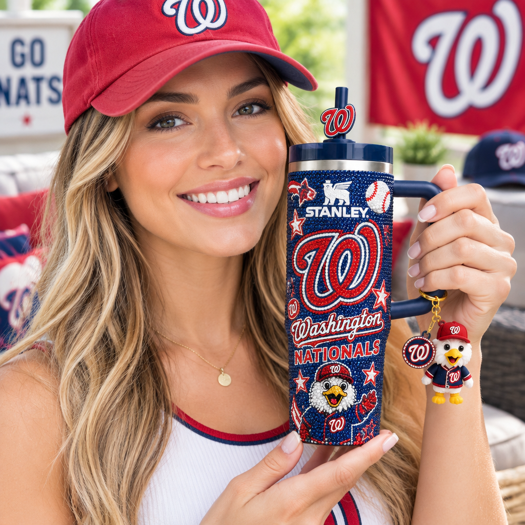 Washington Nationals 40oz Tumbler With Handle TTNL