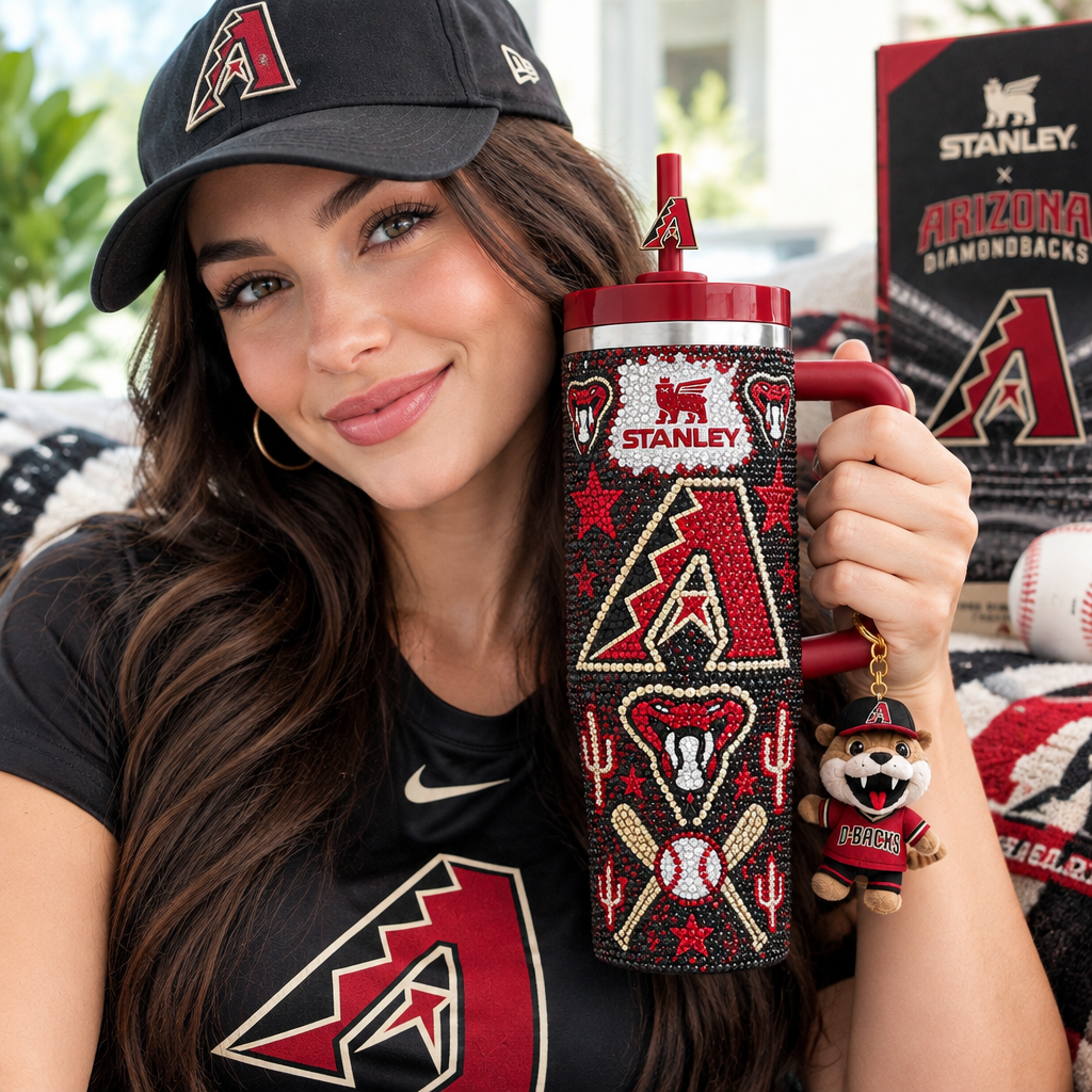 Arizona Diamondbacks 40oz Tumbler With Handle TTNL