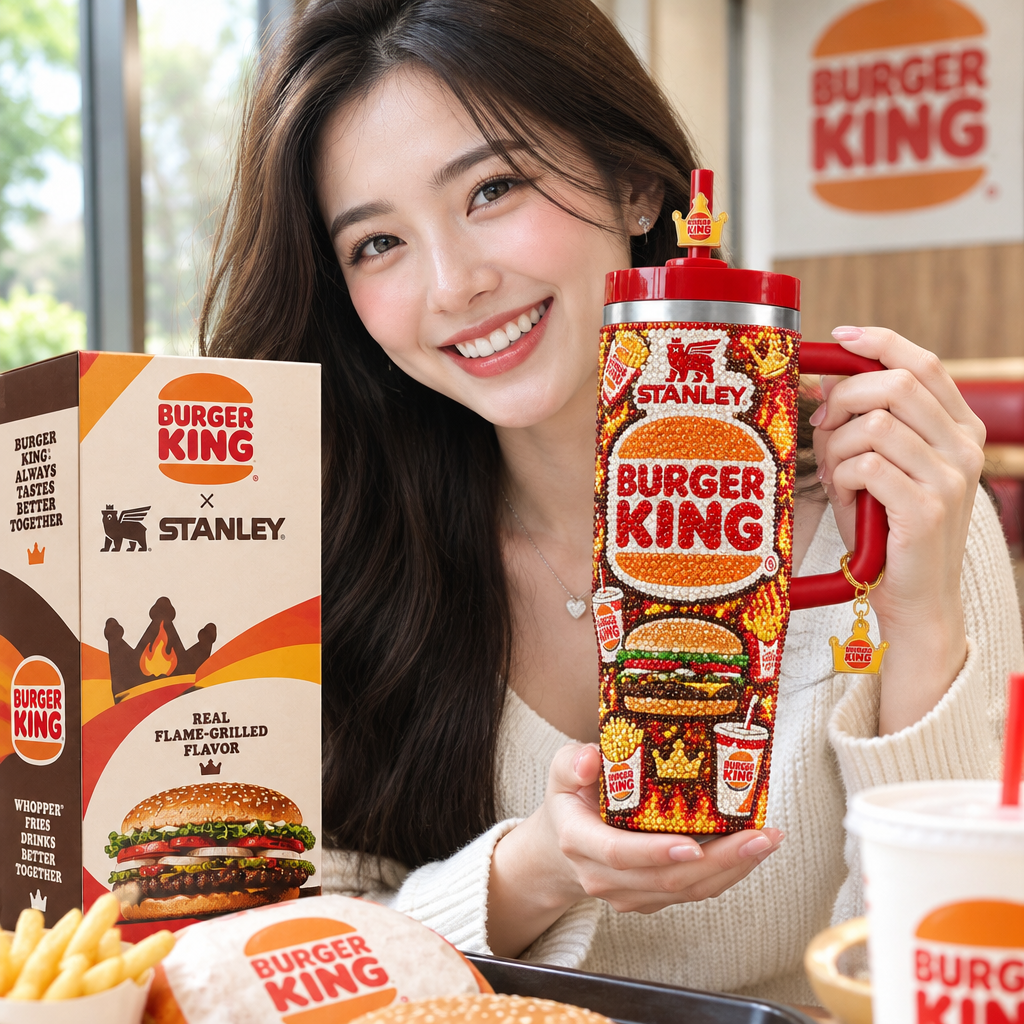Burger King 40oz Tumbler With Handle TTNL