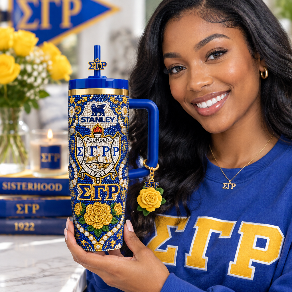 Sigma Gamma Rho 40oz Tumbler With Handle TTNL
