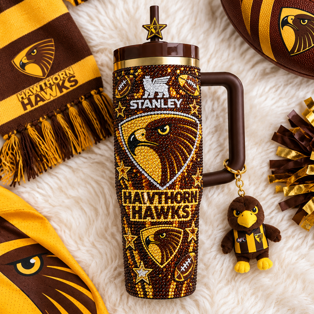 Hawthorn Hawks 40oz Tumbler With Handle TTNL