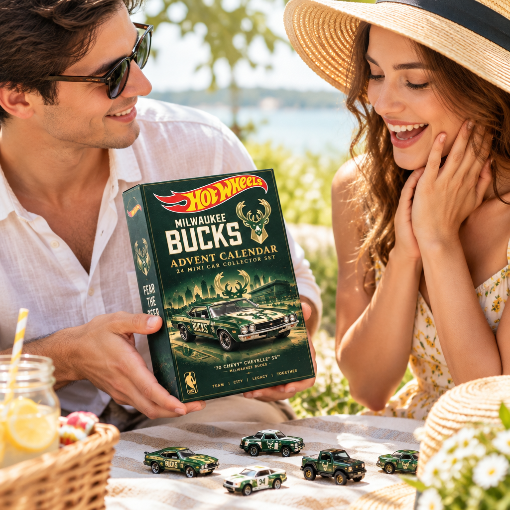 Milwaukee Bucks Premium Mini Car Advent Calendar